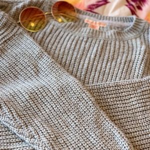 Grey Cropped Urban Outfitters Sweater